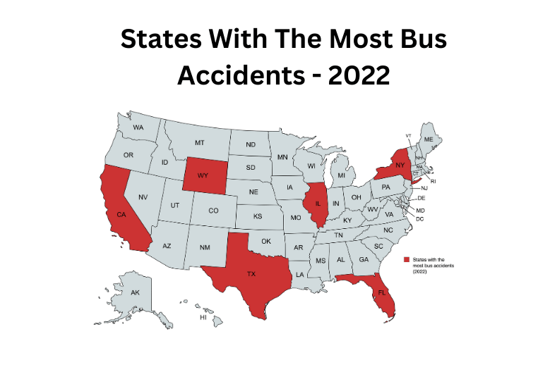 States with the most bus accidents